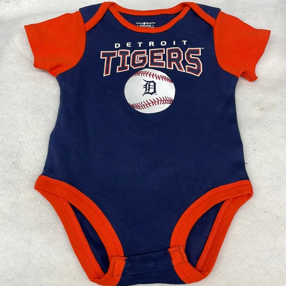 Detroit tigers baseball new onesie baby boy sz 12mos - Picture 2 of 5